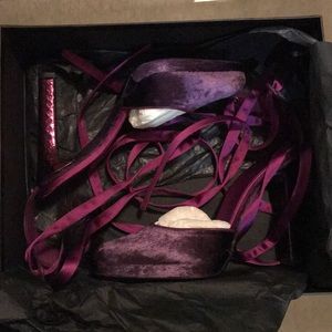 Gucci Velvet Heels